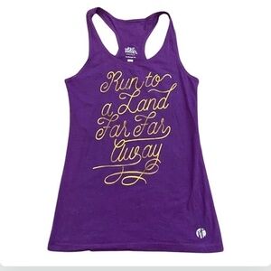 Raw Threads Run To A Land Far Far Away Race Tank Top Size XS